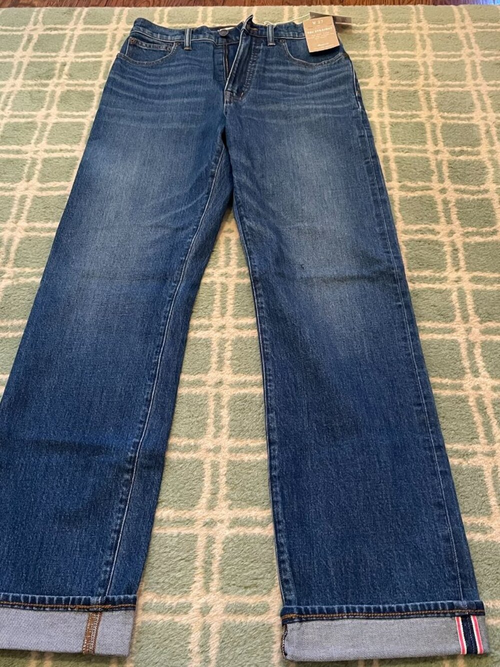 4: Madwell 90's Straight cuffed jean 27 NWT